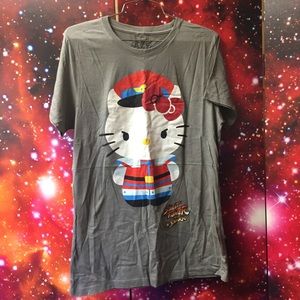 NWOT RARE Hello Kitty Street fighter tee